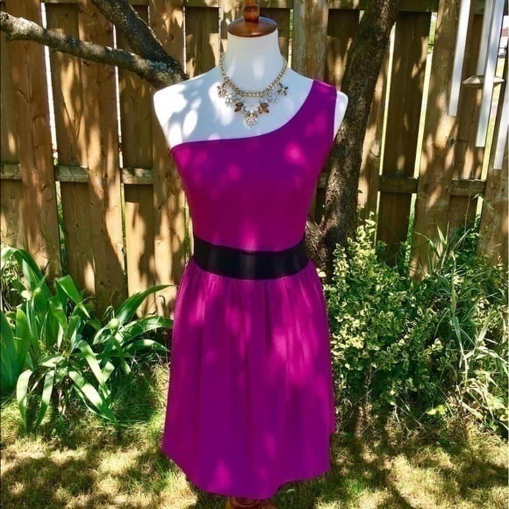 Bebop Purple One‎ Shoulder Party Dress